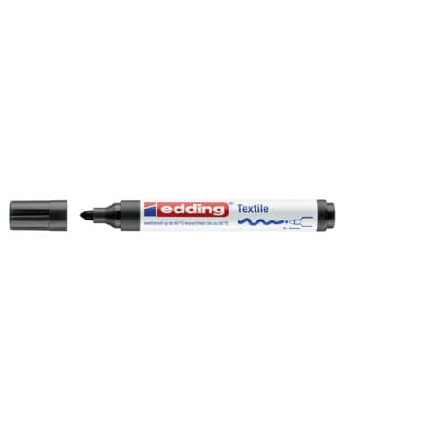 Marcatore per tessuti edding 4500 punta conica 2-3 mm nero E-4500 001